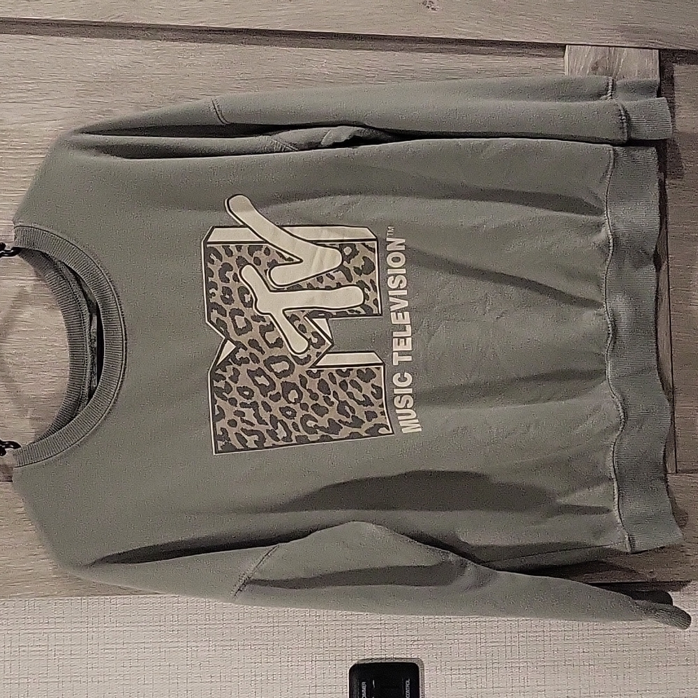 MTV logo crew cut sweatshirt
